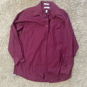 Maroon dress shirt